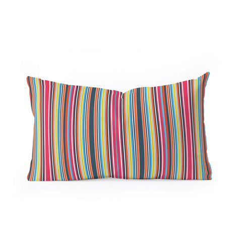 Sheila Wenzel-Ganny Sporty Stripes Oblong Throw Pillow