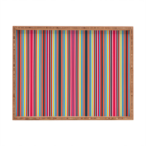 Sheila Wenzel-Ganny Sporty Stripes Rectangular Tray