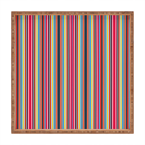 Sheila Wenzel-Ganny Sporty Stripes Square Tray