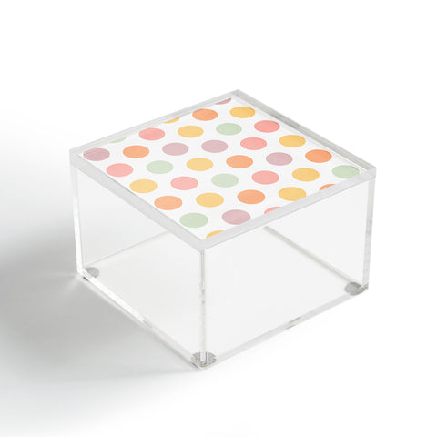 Sheila Wenzel-Ganny Spring Bloom Polka Dots Acrylic Box