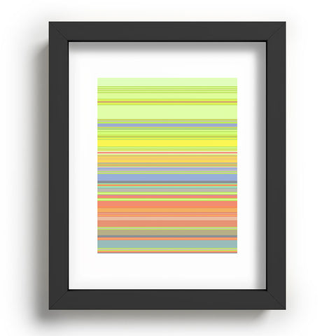 Sheila Wenzel-Ganny Spring Pastel Stripes Recessed Framing Rectangle
