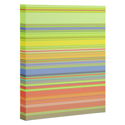 Sheila Wenzel-Ganny Spring Pastel Stripes Art Canvas