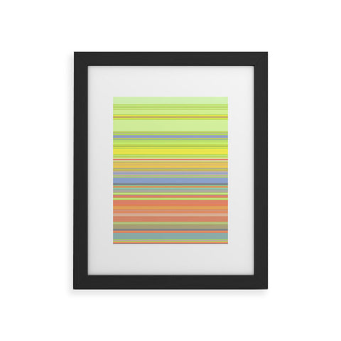 Sheila Wenzel-Ganny Spring Pastel Stripes Framed Art Print