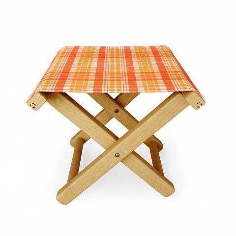 Sheila Wenzel-Ganny Spring Time Plaids Folding Stool