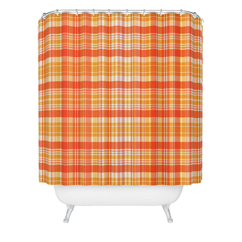 Sheila Wenzel-Ganny Spring Time Plaids Shower Curtain