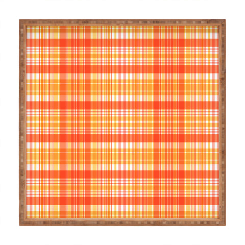 Sheila Wenzel-Ganny Spring Time Plaids Square Tray