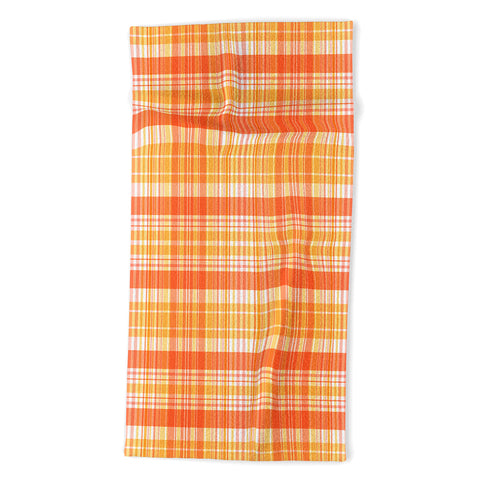 Sheila Wenzel-Ganny Spring Time Plaids Beach Towel