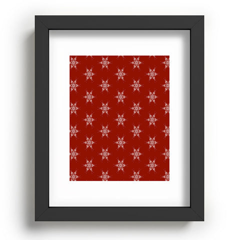 Sheila Wenzel-Ganny Star Snowflakes Recessed Framing Rectangle