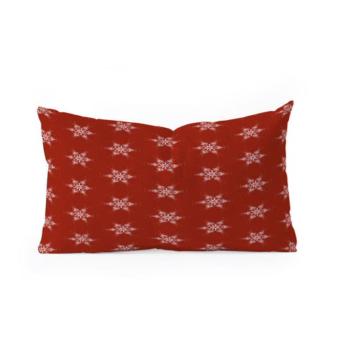 Sheila Wenzel-Ganny Star Snowflakes Oblong Throw Pillow