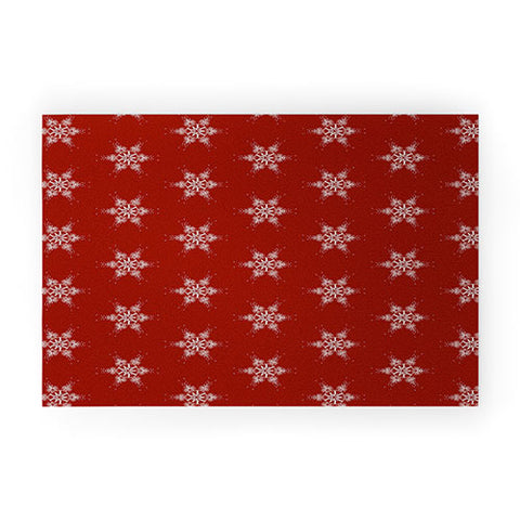 Sheila Wenzel-Ganny Star Snowflakes Welcome Mat