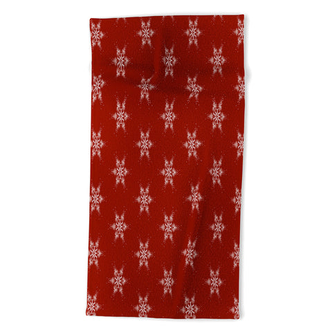 Sheila Wenzel-Ganny Star Snowflakes Beach Towel