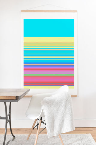 Sheila Wenzel-Ganny Summer Fun Stripes Art Print And Hanger