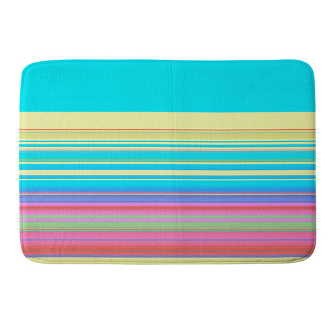 Sheila Wenzel-Ganny Summer Fun Stripes Memory Foam Bath Mat