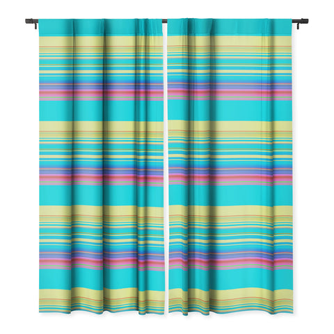 Sheila Wenzel-Ganny Summer Fun Stripes Blackout Window Curtain