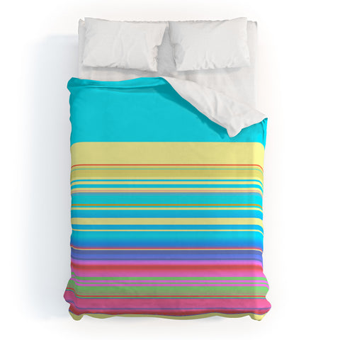 Sheila Wenzel-Ganny Summer Fun Stripes Duvet Cover