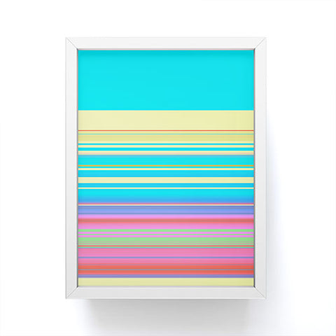 Sheila Wenzel-Ganny Summer Fun Stripes Framed Mini Art Print