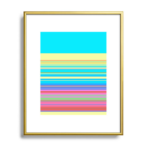Sheila Wenzel-Ganny Summer Fun Stripes Metal Framed Art Print