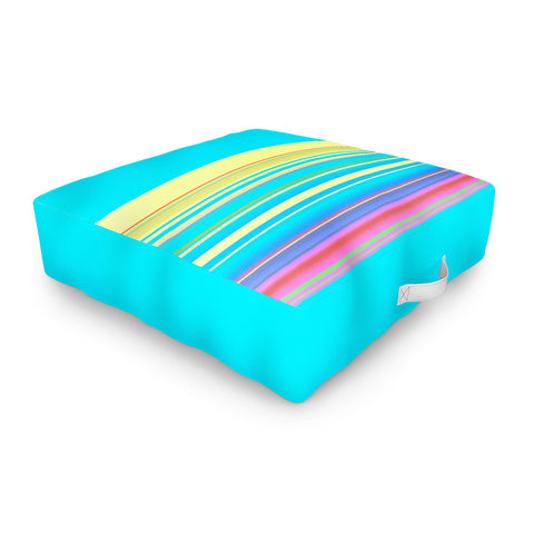 Sheila Wenzel-Ganny Summer Fun Stripes Outdoor Floor Cushion