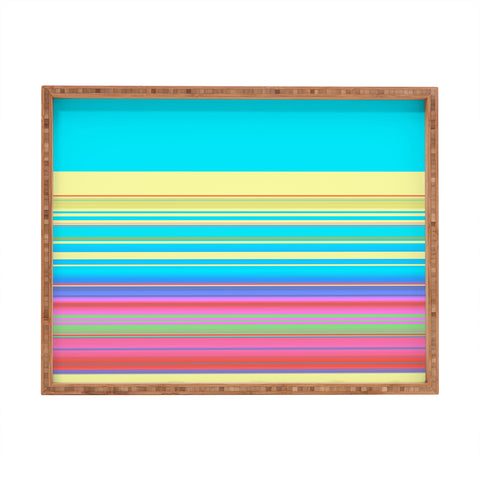 Sheila Wenzel-Ganny Summer Fun Stripes Rectangular Tray