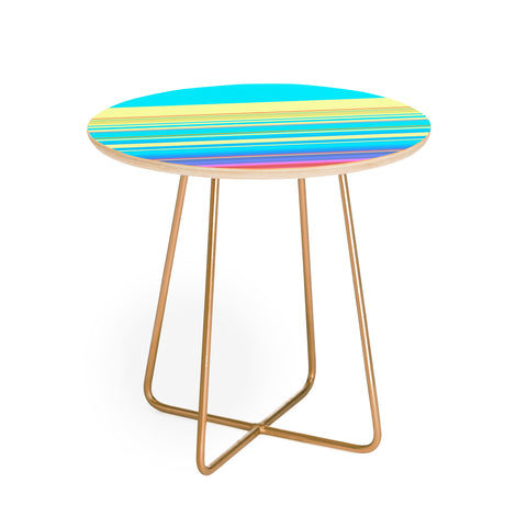 Sheila Wenzel-Ganny Summer Fun Stripes Round Side Table