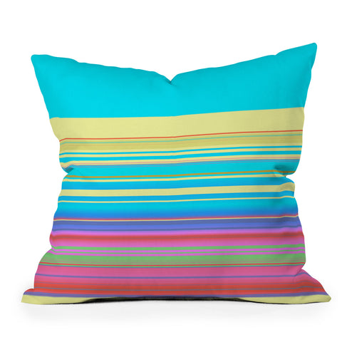 Sheila Wenzel-Ganny Summer Fun Stripes Throw Pillow