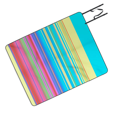 Sheila Wenzel-Ganny Summer Fun Stripes Picnic Blanket