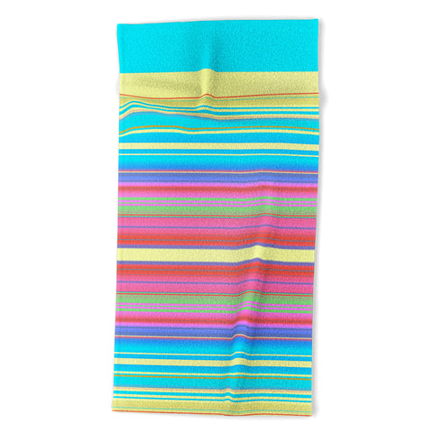 Sheila Wenzel-Ganny Summer Fun Stripes Beach Towel