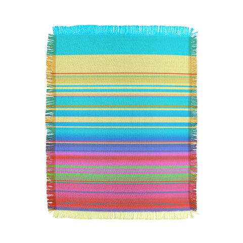 Sheila Wenzel-Ganny Summer Fun Stripes Throw Blanket