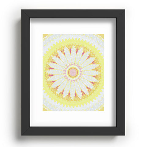 Sheila Wenzel-Ganny Sunny Flower Mandala Recessed Framing Rectangle