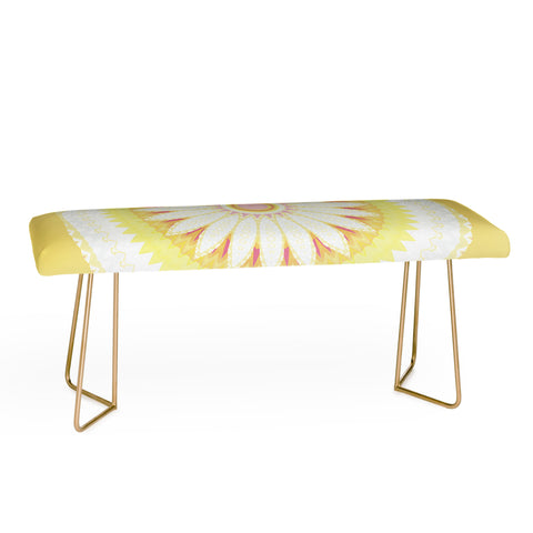 Sheila Wenzel-Ganny Sunny Flower Mandala Bench