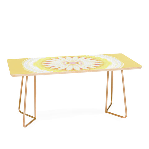 Sheila Wenzel-Ganny Sunny Flower Mandala Coffee Table