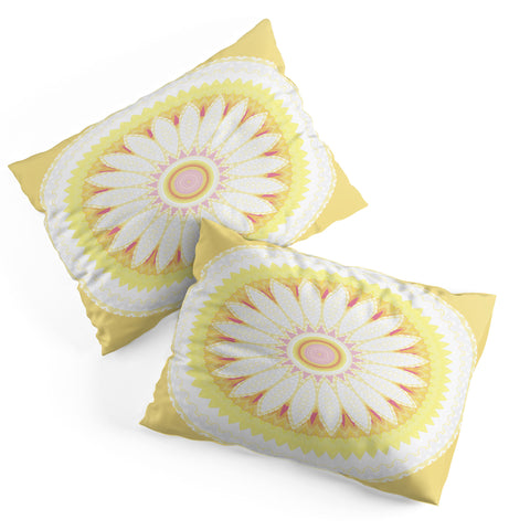 Sheila Wenzel-Ganny Sunny Flower Mandala Pillow Shams