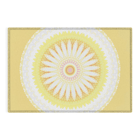 Sheila Wenzel-Ganny Sunny Flower Mandala Outdoor Rug