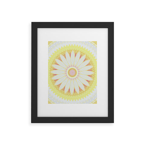 Sheila Wenzel-Ganny Sunny Flower Mandala Framed Art Print