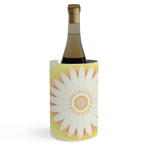 Sheila Wenzel-Ganny Sunny Flower Mandala Wine Chiller