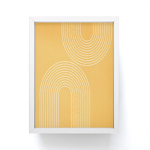 Sheila Wenzel-Ganny Tangerine Minimalist Framed Mini Art Print