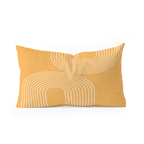 Sheila Wenzel-Ganny Tangerine Minimalist Oblong Throw Pillow