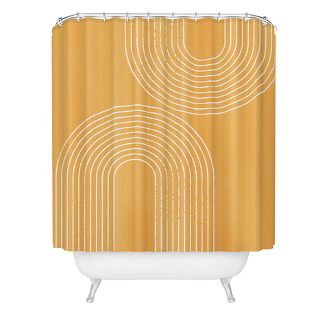 Sheila Wenzel-Ganny Tangerine Minimalist Shower Curtain