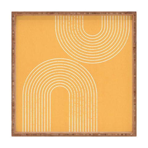 Sheila Wenzel-Ganny Tangerine Minimalist Square Tray