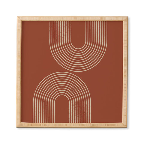 Sheila Wenzel-Ganny Terra Cotta Minimalist Framed Wall Art