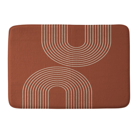 Sheila Wenzel-Ganny Terra Cotta Minimalist Memory Foam Bath Mat