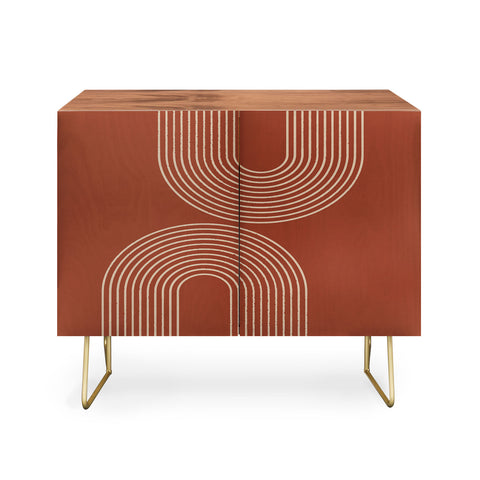 Sheila Wenzel-Ganny Terra Cotta Minimalist Credenza