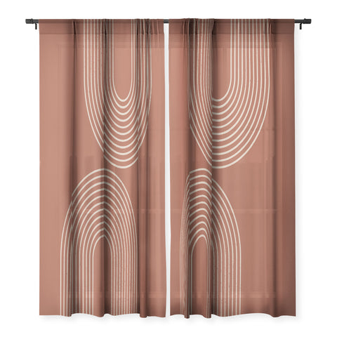 Sheila Wenzel-Ganny Terra Cotta Minimalist Sheer Non Repeat