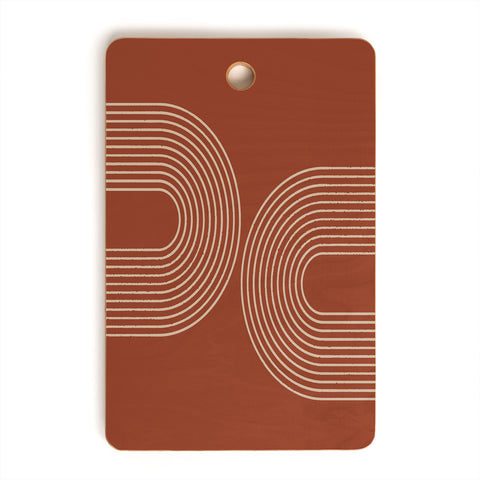 Sheila Wenzel-Ganny Terra Cotta Minimalist Cutting Board Rectangle