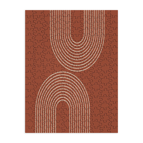 Sheila Wenzel-Ganny Terra Cotta Minimalist Puzzle