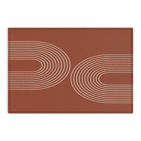 Sheila Wenzel-Ganny Terra Cotta Minimalist Outdoor Rug