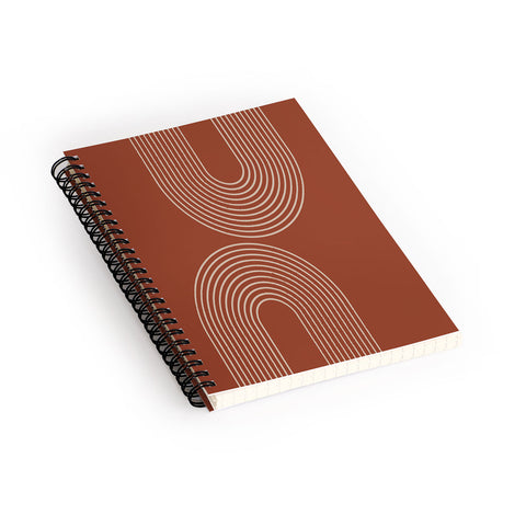 Sheila Wenzel-Ganny Terra Cotta Minimalist Spiral Notebook