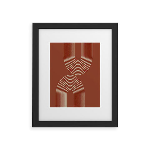 Sheila Wenzel-Ganny Terra Cotta Minimalist Framed Art Print