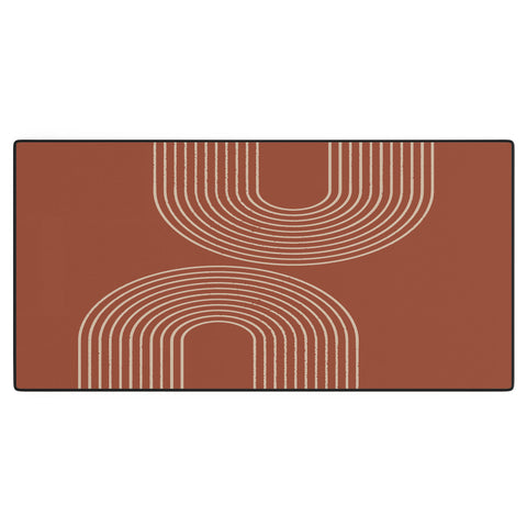 Sheila Wenzel-Ganny Terra Cotta Minimalist Desk Mat