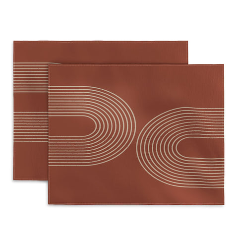 Sheila Wenzel-Ganny Terra Cotta Minimalist Placemat
